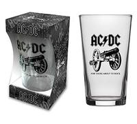 AC/DC - Verre à bière pour personnes sur rocher, dans une boîte officielle, taille unique
