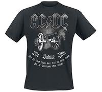 AC/DC We Salute You Homme T-Shirt Manches Courtes Noir 100% Coton Regular