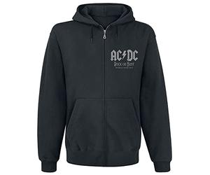 AC/DC World Tour 2015 Homme Sweat-Shirt zippé à Capuche Noir M