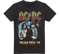 AC/DC - "World Tour 79" T-shirt pour homme TV13358 (3XL) (Noir)
