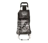 AC-Déco Chariot De Courses Bistrot - Noir - Poussette De Marché