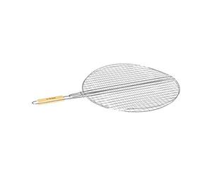 AC-Déco Double Grille Barbecue Ronde - D 50 x H 75 cm - Métal chromé