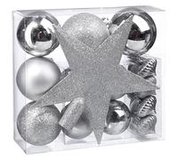 AC-Déco Kit 18 décorations de Sapin - Boule de noël et cimier