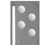 AC-Déco Lot de 4 miroirs adhésifs - A accrocher - 20 x 20 cm