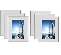 AC-Déco Lot De 6 Cadres - Erica - 24 X 30 Cm - Argent
