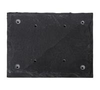 AC-Déco Plaque De Maison en Ardoise - 15 X 18 Cm - Plaque D'adresse 4 Trous Prépercés