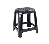 AC-Déco Tabouret en Plastique - L 41 X L 36 X H 46 Cm - Noir