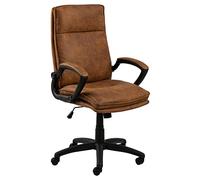 AC Design Furniture Bruno chaise de bureau, H : 115 x l : 67 x P : 69,5 cm, brun/noir, tissu/nylon, 1 pc, 13.3