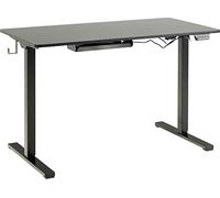 AC Design Furniture Cajsa Bureau électrique réglable en Hauteur avec réglage électrique, 4 préréglages, USB-C, Meuble de Bureau à Domicile, Noir, 120 x 73 x 60 cm (l x H x P)