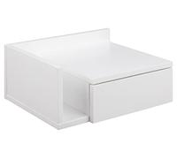 AC Design Furniture Fia Table de Chevet, Blanc, H: 16,5 x B: 40 x T: 32 cm