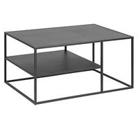 AC Design Furniture Nino Table Basse en métal avec 1 étagère Noire Style Industriel Montage Facile Meubles de Salon 90 x 45 x 60 cm, Noir