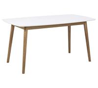 AC Design Furniture Pernille Table à Manger Rectangulaire, L: 150 x l: 80 x H: 75,5 cm, Blanc, Bois, 1 pc