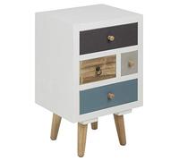 AC Design Furniture Suwen Tables de chevet, Pin, Blanc, L: 30 x l: 36 x H: 59 cm