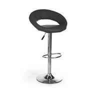 AC Design Furniture Thilde Tabourets, Simili cuir, Noir, L: 50 x l: 56 x H: 100 cm