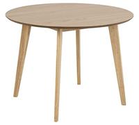 AC Design Roxanne Table Ronde pour 4, Chêne, 105x76 cm, Cuisine, Pieds Teints, Style Moderne Rétro