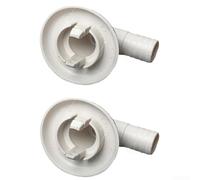 AC Drain Connector Set 25mm Elbow Straight Plastic