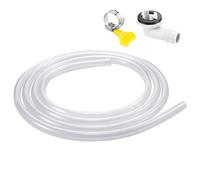 AC Drain Hose, Air Conditioner Kit, Drains Accessory, Flexible Hose Connector, Leak-Proof Clamp Design, Ideal for Portable ACs, Indoor Cooling Units, Easy Installations, Split Systems