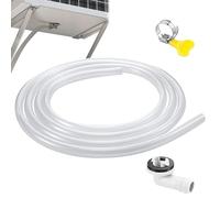 AC Drain Hose, Air Conditioner Kit, Drains Accessory, Flexible Hose Connector, Leak-Proof Clamp Design, Ideal for Portable ACs, Indoor Cooling Units, Easy Installations, Split Systems