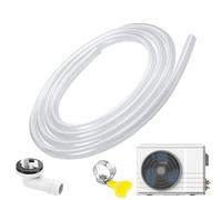 AC Drain Hose, Air Conditioner Kit, Drains Accessory, Flexible Hose Connector, Leak-Proof Clamp Design, Ideal for Portable ACs, Indoor Cooling Units, Easy Installations, Split Systems