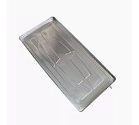 AC Drip Pan,air Conditioner Drain Pan,Thickened Stainless Steel Drip Tray, Window Air Conditioner Drain Kit,Drain Tray with Drain Hole(100 * 47 * 3cm)