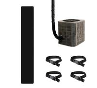 Ac Hose Insulation Cover, Dustproof Thermal Effective Adjustable, with Air Conditioner Hose Wrap System, Heat Reflective Insulation Sleeve Design, Energy Saving Protection Style, for Indoor Use