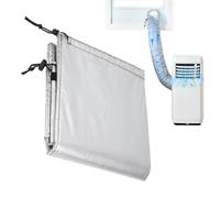 AC Hose Insulation Cover - Thermal Adjustable Air Conditioner Exhaust Hose Wrap | 4 Layer Aluminum Foil Elastic Drawstring Insulated Duct Cover For Home Office