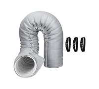 Ac Hose Insulation Sleeve - Polyester 59.06x20.87in | Insulated Washable UV-Resistant Cover Wrap With 4 Straps | Portable Air Conditioner Exhaust Duct Shield For Garage Living Room Basement Apartment