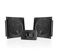 AC Infinity AIRPLATE T8 Système de refroidissement silencieux à double ventilateur 15,2 cm avec contrôle thermostat, pour armoires AV Home Cinéma