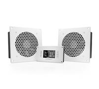 AC Infinity Airplate T8 Système de refroidissement silencieux avec double ventilateur 15,2 cm avec contrôle du thermostat pour armoires AV Home Cinéma