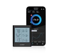 AC Infinity CLOUDCOM B2 Hygromètre intelligent de température et d'humidité avec écran LCD et moniteur d'application Bluetooth, thermomètre à jauge de température pour caves, salles de guitare, tentes