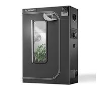 AC Infinity CLOUDLAB 642, tente de culture Advance 4 x 2, poteaux les plus épais de 2,5 cm, toile Mylar 2000D, réflectivité la plus élevée testée en laboratoire, plus grande fenêtre à fermeture éclair