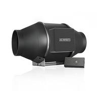 AC Infinity CLOUDLINE S4 Ventilateur silencieux avec contrôleur de vitesse de ventilation pour booster de refroidissement et tente de culture hydroponique 10,2 cm