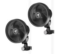 AC Infinity CLOUDRAY S6 Lot de 2 ventilateurs à clip pour tente de culture Gen 2 de 15,2 cm avec moteur EC longue durée repensé, 10 vitesses de vent dynamiques personnalisées et oscillation à 10