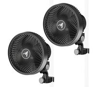 AC Infinity CLOUDRAY S9 - Lot de 2 ventilateurs à clip de tente de culture de 23 cm avec moteur EC longue durée repensé, 10 vitesses de vent dynamiques personnalisées et oscillation à 10 niveaux, pour