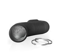 AC Infinity Conduit en aluminium flexible de 25,4 cm, protection robuste à quatre couches, 2,4 m de long pour chauffage, refroidissement, ventilation et échappement