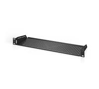 AC Infinity Étagère universelle ventilée en porte-à-faux 1U 15,2 cm de profondeur pour porte-équipements de 48,3 cm en acier laminé à froid 2,4 mm Capacité 18,1 kg