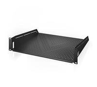 AC Infinity Étagère universelle ventilée en porte-à-faux 2U pour rack d'équipement de 19" Acier laminé à froid 2,4 mm Capacité de 72,6 kg