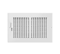 AC Infinity Grille d'aération de rechange en acier robuste pour registre de plafond, mur et sol - 15,2 x 25,4 cm - Blanc