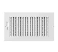 AC Infinity Grille d'aération de rechange en acier robuste pour registre de plafond, mur et sol - 15,2 x 30,5 cm - Blanc