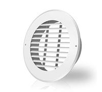 AC Infinity Grille d'aération murale pour conduits de 20,3 cm en métal blanc, chauffage de refroidissement et d'échappement
