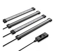 AC Infinity IONBEAM U4 Lot de 4 barres lumineuses LED UV à spectre objectif de 365 nm 395 nm avec variateur d'intensité numérique pour plantes
