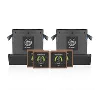 AC Infinity Kit de mélange de rempotage instantané, kit de démarrage pour 2 plantes avec briques en coco de coco tamponnées de qualité supérieure, pots en tissu de 20 litres et plateaux polyvalents