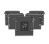 AC Infinity Lot de 5 sacs de culture carrés en tissu résistant de 19 litres avec 500 g de tissu non tissé épais et boucles de piquet, pour cultiver des fruits, des légumes et des fleurs dans le jardin