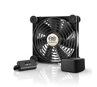 AC Infinity MULTIFAN S3-P Ventilateur silencieux alimenté par CA de 120 mm avec contrôle de vitesse, certifié UL pour récepteur DVR, Playstation, Xbox