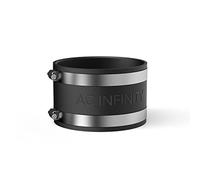 AC Infinity Pince de réduction du bruit de 10,2 cm, coupleur de conduit avec pinces en acier inoxydable, raccord en caoutchouc flexible pour ventilateurs en ligne et filtres à charbon en croissance et