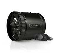 AC Infinity RAXIAL S8 Ventilateur d'appoint en ligne de 20,3 cm avec contrôleur de vitesse - Ventilateur CVC à faible bruit pour caves, salles de bains, cuisines, ateliers