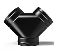AC Infinity Répartiteur de conduit à 3 voies, 15,2 x 15,2 x 15,2 cm, connecteur en Y, pour tentes de culture intérieure, tuyaux d'aération