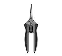 AC Infinity Sécateur de jardin incurvé en acier inoxydable de 16 cm, design ergonomique léger, lames de précision incurvées avec revêtement en titane antiadhésif pour jardinage, culture hydroponique