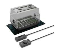 AC Infinity Serre à boutures, avec LED et Tapis Chauffant, 5 x 8 cm, dôme d'humidité avec LED Samsung LM301H Evo, Tapis de Germination étanche et Extensions de Hauteur ventilées