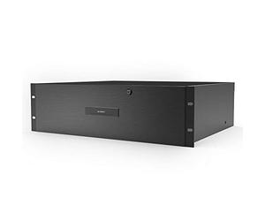 AC Infinity Tiroir de montage en rack 4U avec plaque frontale en aluminium, avec serrure et clé, pour équipement de serveur AV DJ de 48,3 cm